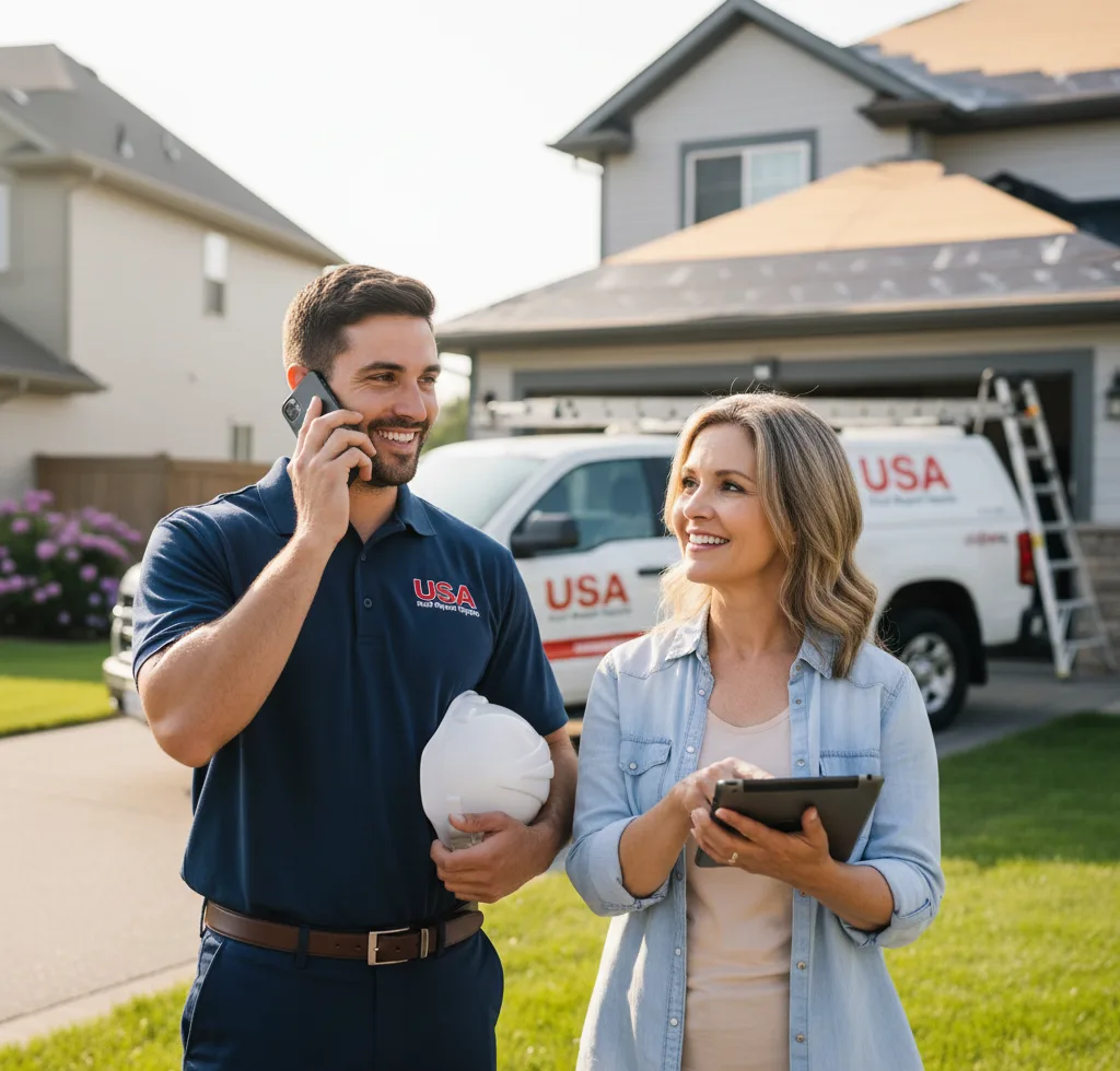 USA Roof Repair Experts customer support in Garfield